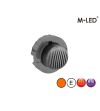 Warning light - M-Led - Undercover Hideaway - 1.6" - 4cm - Clear - 21 flash patterns - Amber - R65 - 12V-24V