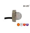 Blitzleuchte - M-Led - Undercover Hideaway - 1.6" - 4cm - Klar - 21 Blitzmuster - Amber - R65 - 12V-24V