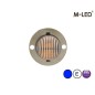 Flitser - M-Led - Undercover Hideaway - 1.6" - 4cm - Helder - 21 flitspatronen - Blauw - 12V-24V Flitser - M-Led - Undercover Hideaway - 1.6" - 4cm - Helder - 21 flitspatronen - Blauw - 12V-24V