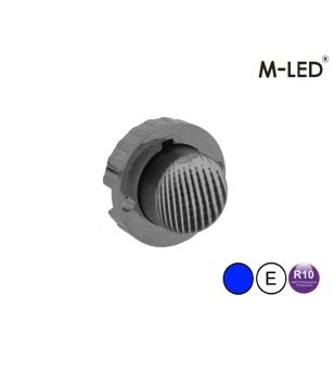 Blitzleuchte - M-Led - Undercover Hideaway - 1.6" - 4cm - Klar - 21 Blitzmuster - Blau - 12V-24V