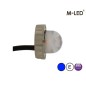 Flitser - M-Led - Undercover Hideaway - 1.6" - 4cm - Helder - 21 flitspatronen - Blauw - 12V-24V Flitser - M-Led - Undercover Hideaway - 1.6" - 4cm - Helder - 21 flitspatronen - Blauw - 12V-24V