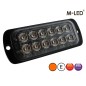 Flitser - M-Led - 4.5" - 11.4cm - Helder - 22 flitspatronen - Amber - R65 - 12V-24V Flitser - M-Led - 4.5" - 11.4cm - Helder - 22 flitspatronen - Amber - R65 - 12V-24V