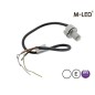 Blixtljus - M-Led - Undercover - 1" - 2.6cm - Klar - 26 blixtmönster - Vit - 12V-24V Blixtljus - M-Led - Undercover - 1" - 2.6cm - Klar - 26 blixtmönster - Vit - 12V-24V