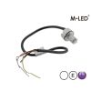 Blitzleuchte - M-Led - Undercover - 1" - 2.6cm - Klar - 26 Blitzmuster - Weiß - 12V-24V