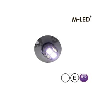 Flitser - M-Led - Undercover - 1" - 2.6cm - Helder - 26 flitspatronen - Wit - 12V-24V