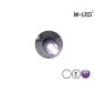 Blixtljus - M-Led - Undercover - 1" - 2.6cm - Klar - 26 blixtmönster - Vit - 12V-24V Blixtljus - M-Led - Undercover - 1" - 2.6cm - Klar - 26 blixtmönster - Vit - 12V-24V