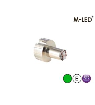 Warning light - M-Led - Undercover - 1" - 2.6cm - Clear - 19 flash patterns - Green - 12V-24V