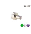 Warning light - M-Led - Undercover - 1" - 2.6cm - Clear - 19 flash patterns - Green - 12V-24V