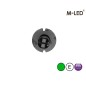 Flitser - M-Led - Undercover - 1" - 2.6cm - Helder - 19 flitspatronen - Groen - 12V-24V Flitser - M-Led - Undercover - 1" - 2.6cm - Helder - 19 flitspatronen - Groen - 12V-24V