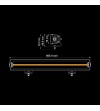 LED Lightbar - Strands - Siberia XP - DR - 22.2" - 56.5cm - Smoke - Positionslicht Weiß/Amber - Driving 