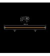 LED Light bar - Strands - Siberia XP - DR - 32.3" - 82cm - Smoke - Position light White/Amber - Driving