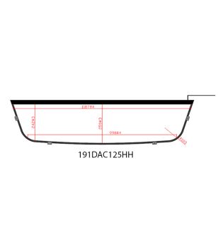 Light box - Nedking - Truck Sign Ultra Thin - Height 29.5cm - 47.2" - 120cm - White Leds - DAF - CF - Super Space Cab - 2001-2022