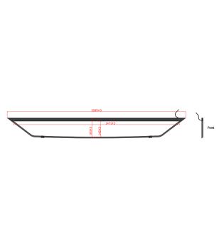 Leuchtkasten - Nedking - Truck Sign Ultra Thin - Höhe 18cm - 62.2" - 158cm - Weiße LEDs - DAF - XG+ - 2021+