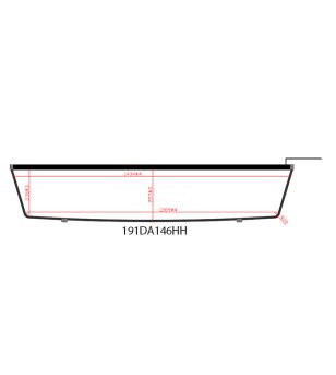 Light box - Nedking - Truck Sign Ultra Thin - Height 28.5cm - 57.5" - 146cm - White Leds - DAF - XF - Super Space Cab - 2005-2021