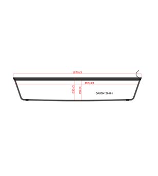 Lichtbak - Nedking - Truck Sign Ultra Thin - Hoogte 23.5cm - 50" - 127cm - Witte LEDs - DAF - XG+ - 2021+