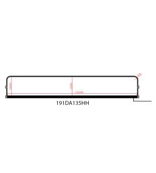 Light box - Nedking - Truck Sign Ultra Thin - Height 23cm - 53.1" - 135cm - White Leds - Renault - T Series - 2013+