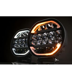 Verstraler - Skyled - Scallop 7X - 7" - 17.8cm - Smoke - Positielicht Wit/Amber - Driving