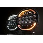 Fernscheinwerfer - Skyled - Scallop 7X - 7" - 17.8cm - Smoke - Positionslicht Weiß/Amber - Driving 