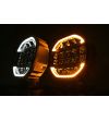 Driving light - Skyled - Scallop 7X - 7" - 17.8cm - Smoke - Position light White/Amber - Driving
