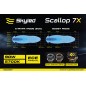 Driving light - Skyled - Scallop 7X - 7" - 17.8cm - Smoke - Position light White/Amber - Driving