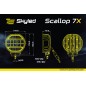 Extraljus - Skyled - Scallop 7X - 7" - 17.8cm - Smoke - Positionsljus Vit/Bärnsten - Driving 