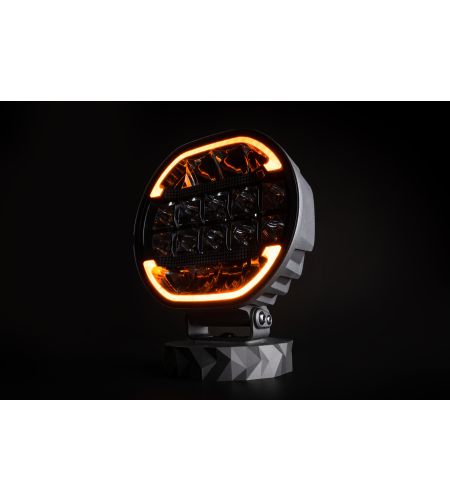 Driving light - Skyled - Scallop 9X - 8.7" - 22cm - Smoke - Position light White/Amber - Driving