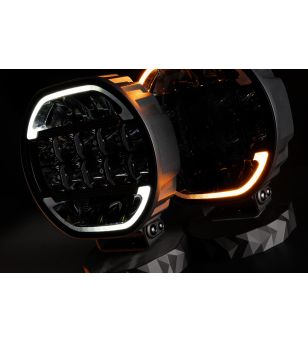 Fernscheinwerfer - Skyled - Scallop 9X - 8.7" - 22cm - Smoke - Positionslicht Weiß/Amber - Driving 