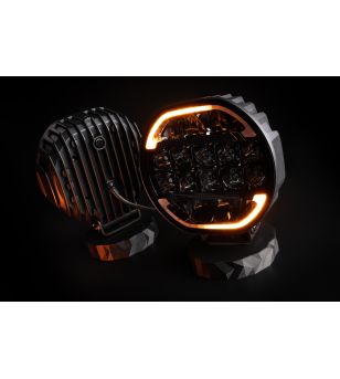 Fernscheinwerfer - Skyled - Scallop 9X - 8.7" - 22cm - Smoke - Positionslicht Weiß/Amber - Driving 