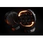 Driving light - Skyled - Scallop 9X - 8.7" - 22cm - Smoke - Position light White/Amber - Driving Driving light - Skyled - Scallop 9X - 8.7" - 22cm - Smoke - Position light White/Amber - Driving