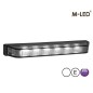 Blitzleuchte - M-Led - Ultra Thin - 5.3" - 13.5cm - Klar - 22 Blitzmuster - Weiß - 12V-24V Blitzleuchte - M-Led - Ultra Thin - 5.3" - 13.5cm - Klar - 22 Blitzmuster - Weiß - 12V-24V