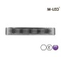Warning light - M-Led - Ultra Thin - 5.3" - 13.5cm - Clear - 22 flash patterns - White - 12V-24V Warning light - M-Led - Ultra Thin - 5.3" - 13.5cm - Clear - 22 flash patterns - White - 12V-24V