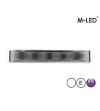 Flitser - M-Led - Ultra Thin - 5.3" - 13.5cm - Helder - 22 flitspatronen - Wit - 12V-24V