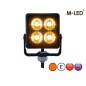 Warning light - M-Led - 2.9" - 7.4cm - Clear - Adjustable - 23 flash patterns - Amber - R65 Warning light - M-Led - 2.9" - 7.4cm - Clear - Adjustable - 23 flash patterns - Amber - R65