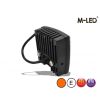Blixtljus - M-Led - 2.9" - 7.4cm - Klar - Justerbar - 23 blixtmönster - Bärnsten - R65 -