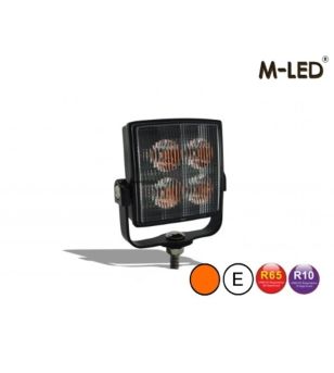 Flitser - M-Led - 2.9" - 7.4cm - Helder - Verstelbaar - 23 flitspatronen - Amber - R65