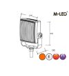 Blitzleuchte - M-Led - 2.9" - 7.4cm - Klar - Verstellbar - 23 Blitzmuster - Amber - R65