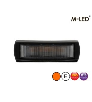 Flitser - M-Led - 4.3" - 11cm - Helder - Groothoek - 22 flitspatronen - Amber - R65 - 12V-24V