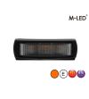 Blitzleuchte - M-Led - 4.3" - 11cm - Klar - Weitwinkel - 22 Blitzmuster - Amber - R65 - 12V-24V