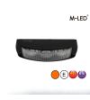 Blixtljus - M-Led - 4.3" - 11cm - Klar - Vidvinkel - 22 blixtmönster - Bärnsten - R65 - 12V-24V -