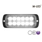 Flitser - M-Led - 4.5" - 11.4cm - Helder - 22 flitspatronen - Wit - 12V-24V Flitser - M-Led - 4.5" - 11.4cm - Helder - 22 flitspatronen - Wit - 12V-24V