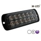 Blitzleuchte - M-Led - 4.5" - 11.4cm - Klar - 22 Blitzmuster - Weiß - 12V-24V Blitzleuchte - M-Led - 4.5" - 11.4cm - Klar - 22 Blitzmuster - Weiß - 12V-24V