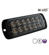 Flitser - M-Led - 4.5" - 11.4cm - Helder - 22 flitspatronen - Wit - 12V-24V