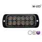 Blitzleuchte - M-Led - 4.5" - 11.4cm - Klar - 22 Blitzmuster - Weiß - 12V-24V Blitzleuchte - M-Led - 4.5" - 11.4cm - Klar - 22 Blitzmuster - Weiß - 12V-24V