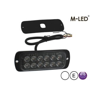 Flitser - M-Led - 4.5" - 11.4cm - Helder - 22 flitspatronen - Wit - 12V-24V
