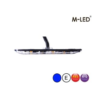Flitser - M-Led - 3.9" - 9.8cm - Helder - Superdun - 26 flitspatronen - Blauw - R65 - 12V-24V