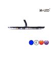 Blitzleuchte - M-Led - 3.9" - 9.8cm - Klar - Super dünn - 26 Blitzmuster - Blau - R65 - 12V-24V