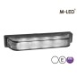Warning light - M-Led - Ultra Thin - 3.8" - 9.6cm - Smoke - Dark Look - 22 flash patterns - White - 12V-24V Warning light - M-Led - Ultra Thin - 3.8" - 9.6cm - Smoke - Dark Look - 22 flash patterns - White - 12V-24V