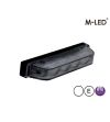 Blitzleuchte - M-Led - Ultra Thin - 3.8" - 9.6cm - Smoke - Dark Look - 22 Blitzmuster - Weiß - 12V-24V