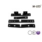 Flitser - M-Led - Ultra Thin - 3.8" - 9.6cm - Smoke - Dark Look - 22 flitspatronen - Wit - 12V-24V Flitser - M-Led - Ultra Thin - 3.8" - 9.6cm - Smoke - Dark Look - 22 flitspatronen - Wit - 12V-24V