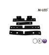 Blitzleuchte - M-Led - Ultra Thin - 3.8" - 9.6cm - Smoke - Dark Look - 22 Blitzmuster - Weiß - 12V-24V